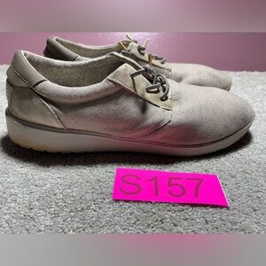 Hey Dude Shoes Hugo Stretch Mens Size 12 Beige Canvas Lace Up Lightweight Casual